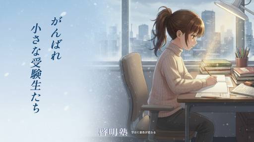 がんばれ小さな受験生たち